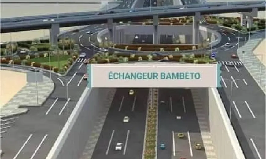 Colonel Mamadi Doumbouya a posé la première pierre de l&rsquo;Échangeur Bambeto.