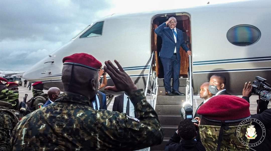 Le Président en exercice de la CEDEAO a quitté Conakry