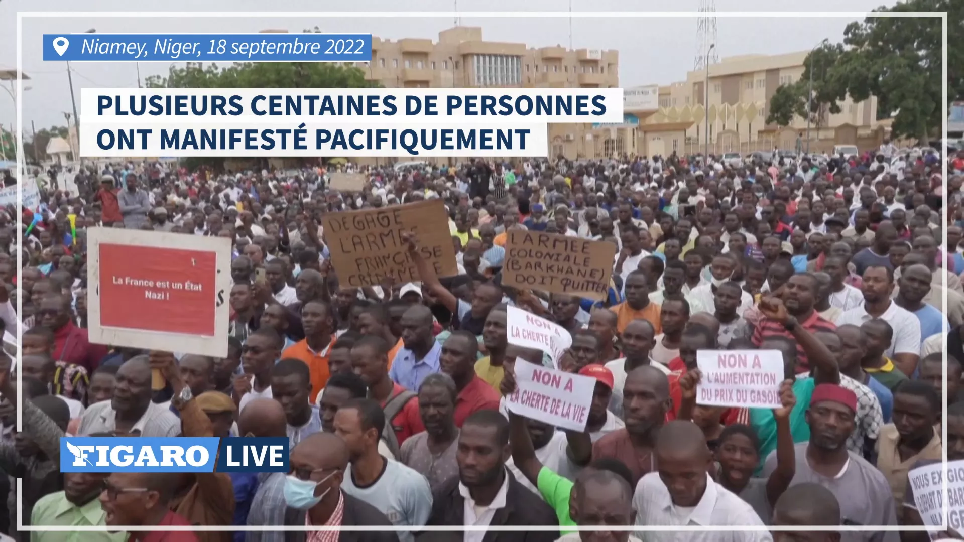 Manif contre l’armée française et le vie chère au Niger : Attention au syndrome malien !