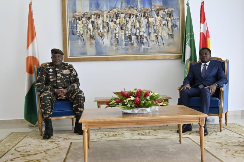Coopération : à la veille du Sommet de la Cédéao, le général Tiani à Lomé chez le Président Faure, médiateur désigné du CNSP