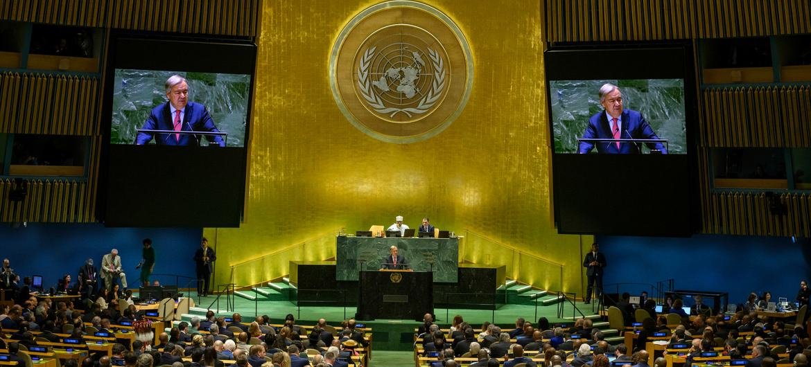 Dans un monde qui « ne peut pas continuer ainsi », Guterres appelle à lutter contre l’impunité, les inégalités et l’incertitude