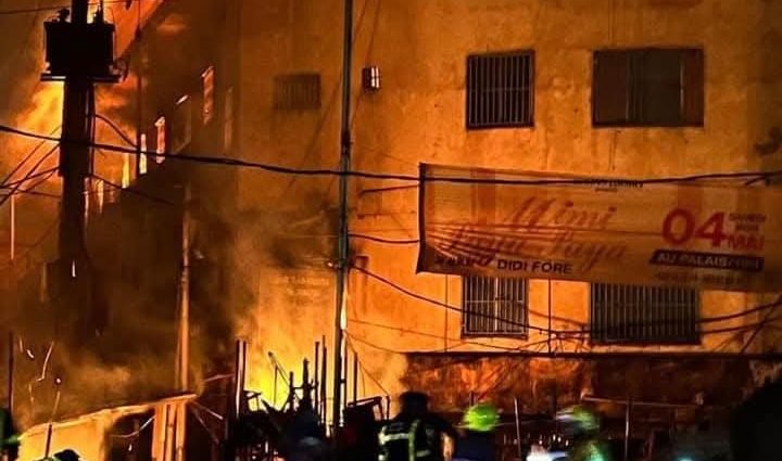 Guinée: un nouveau incendie dans le grand marché de Madina, poumon économique du pays.