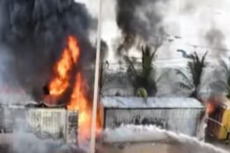Incendie aux abords du camp Almamy Samory Touré : un nouvel épisode qui ravive les inquiétudes sécuritaires à Conakry