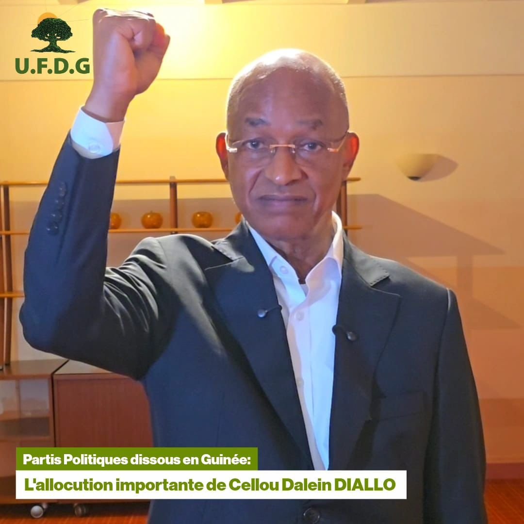 Partis politiques dissous en Guinée : l’allocution importante de Cellou Dalein Diallo.