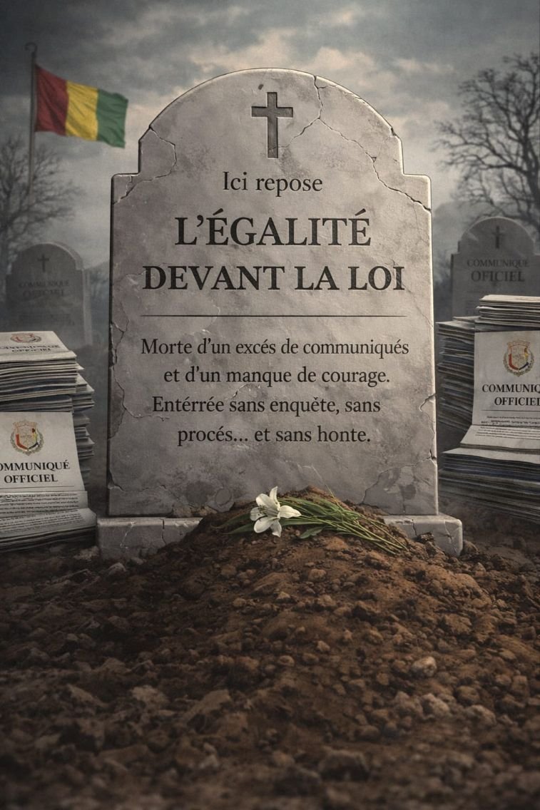 NÉCROLOGIE : L’ÉGALITÉ DEVANT LA LOI MORTE ET ENTERRÉE EN GUINÉE