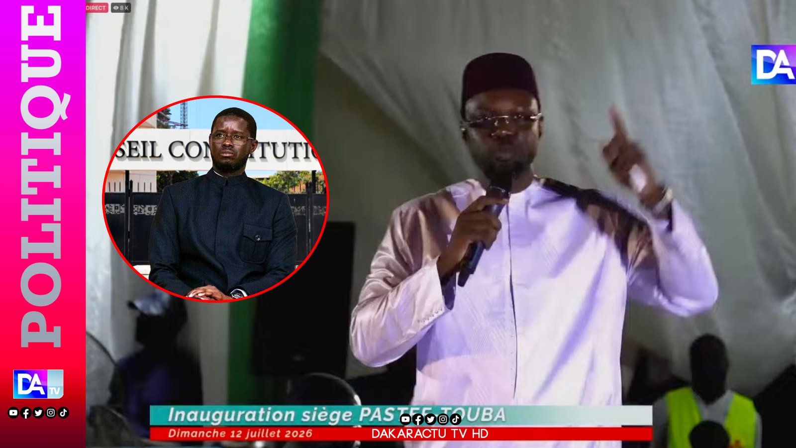 Révision Constitutionnelle : Ousmane Sonko « désavoue » les « sept Sages » et hausse le ton face à Diomaye Faye